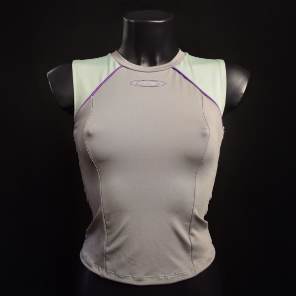 Top Neowach swimwear ravewear grey vintage