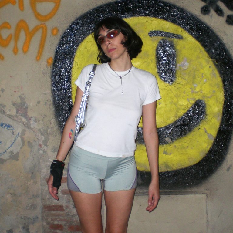 Short Neowach swimwear ravewear gray vintage