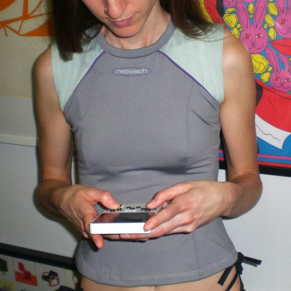 Neowach Top ravewear swimwear vintage gray