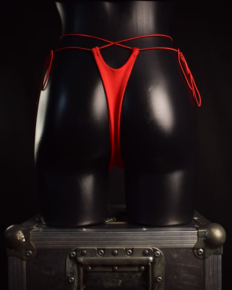 Kurtida Thong Drawstring red