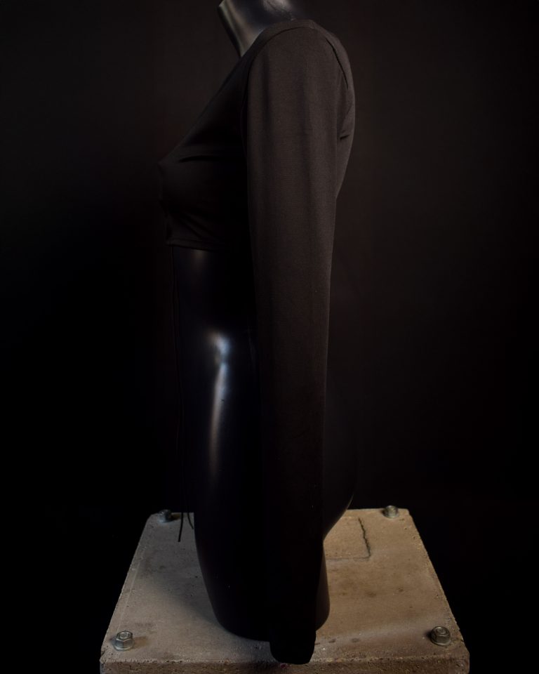 Top Kendra: Strapless Long Sleeve Lycra Top