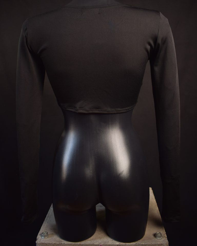 Top Kendra: Strapless Long Sleeve Lycra Top