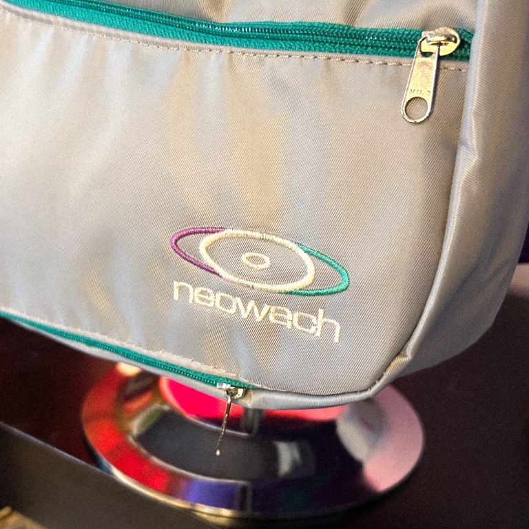 Neowach mini bag ravewear grey vintage queer front