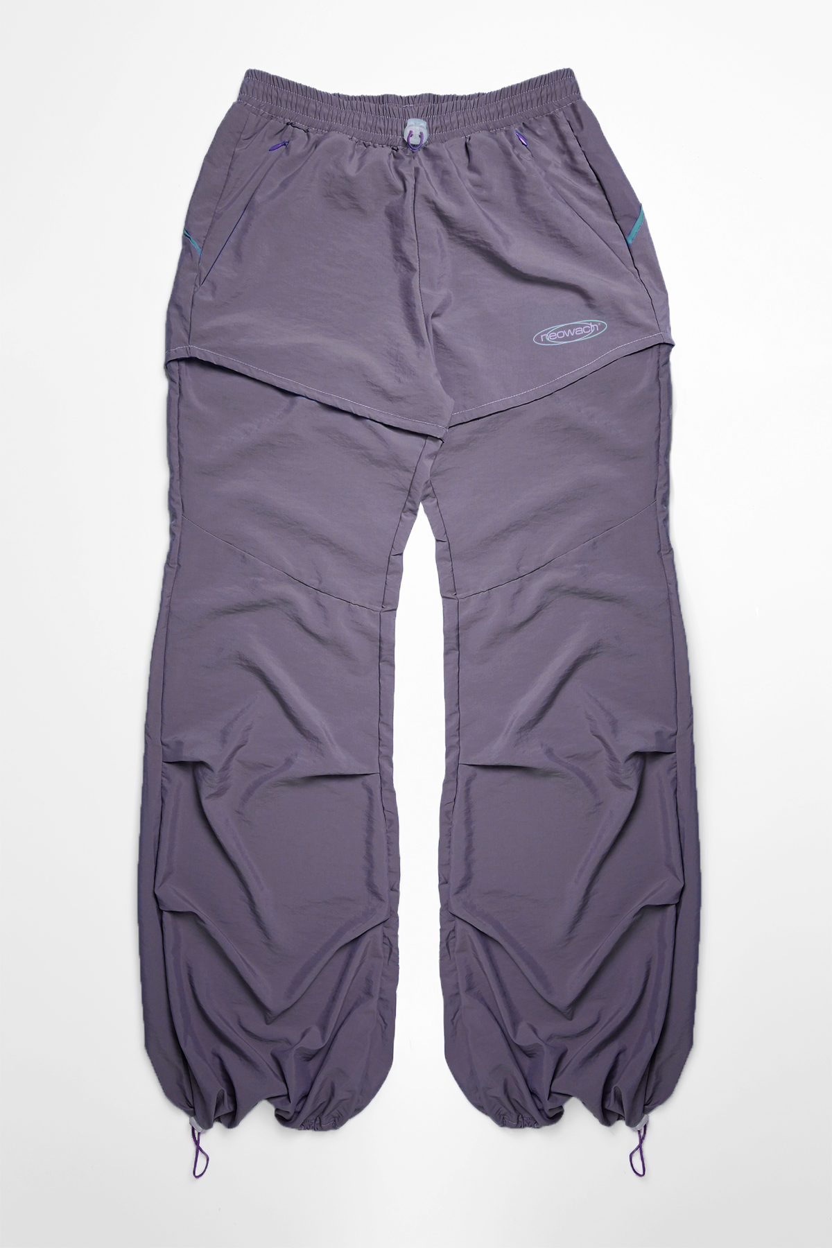 Covertible Trousers- shorts grey front unisex neowach