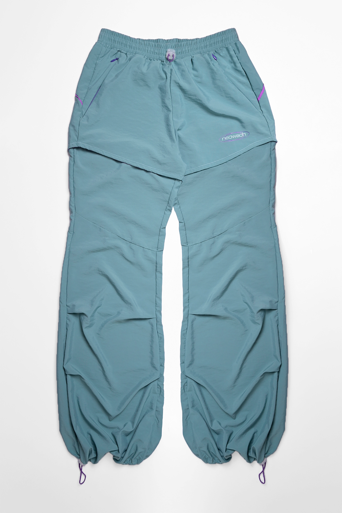Covertible Trousers- shorts green front unisex neowach