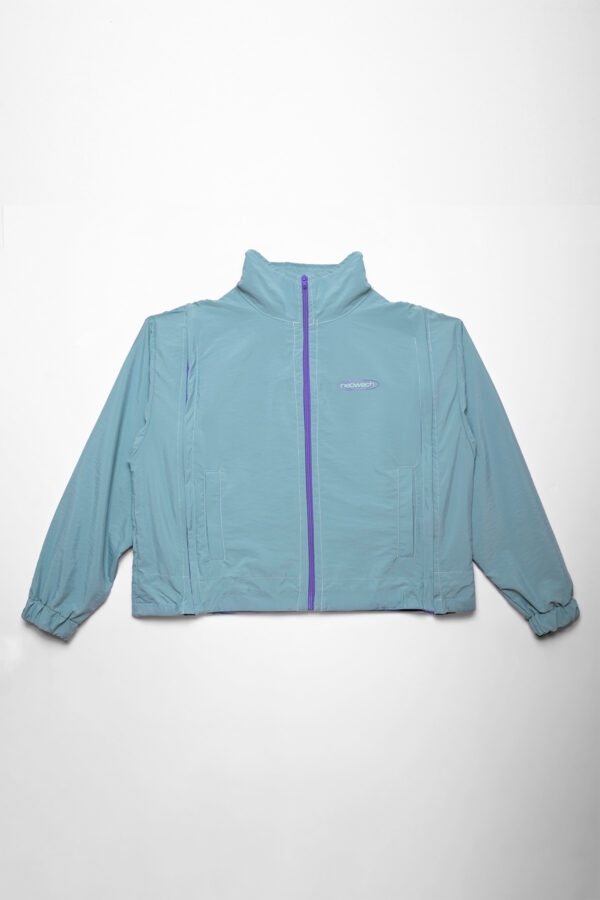 Covertible Jacket - short/long sleeves green front unisex neowach